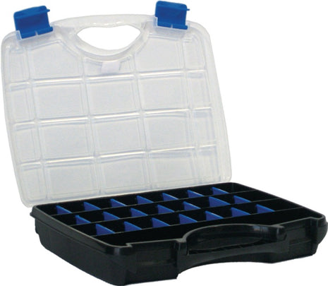 Assortment box Basic Line ( 4000871449 ) W460xD350xH81mm transparent black-blue