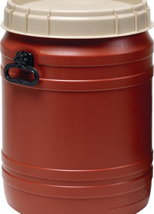 Fusto a collo largo ( 9000450114 ) 64 l marrone con coperchio beige Apertura di riempimento Ø 354 mm