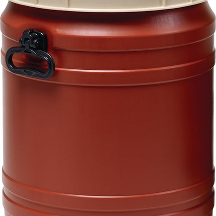 Weithalsfass ( 9000450114 ) 64 l braun mit beigem Deckel Einfüllöffnung-Ø 354 mm