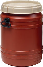 Fusto a collo largo ( 9000450114 ) 64 l marrone con coperchio beige Apertura di riempimento Ø 354 mm