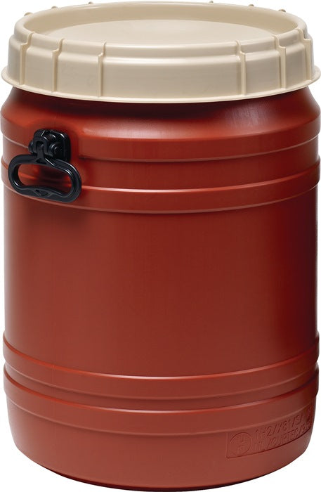 Fusto a collo largo ( 9000450114 ) 64 l marrone con coperchio beige Apertura di riempimento Ø 354 mm