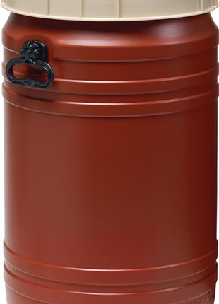 Fusto a collo largo ( 9000450115 ) 75 l marrone con coperchio beige Apertura di riempimento Ø 354 mm