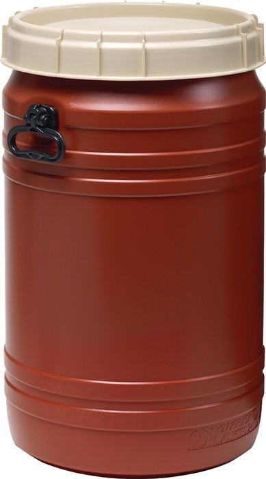 Fusto a collo largo ( 9000450115 ) 75 l marrone con coperchio beige Apertura di riempimento Ø 354 mm