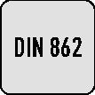 Pied à coulisse de poche DIN 862 ( 4000851008 ) 150 mm carré