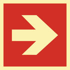 Cartello antincendio DIN EN ISO 7010 ( 9000477580 ) L148xL148 mm plastica