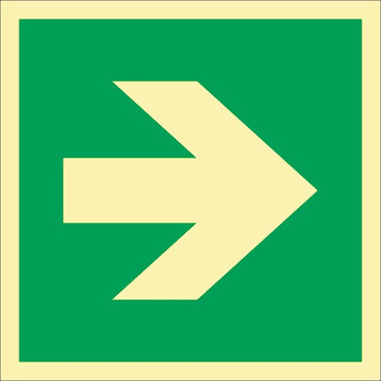 Signal de secours DIN EN ISO 7010 ( 9000477434 ) L148xl148 mm Film