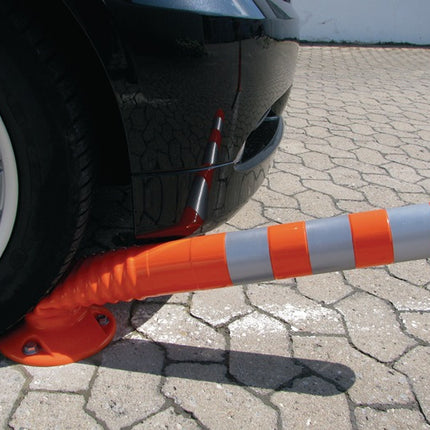 Sperrpfosten ( 9000490021 ) Kunststoff weiß/rot Ø 80 mm Höhe über Flur750 mm