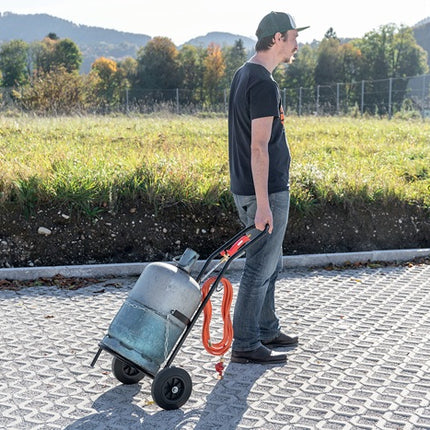 Rothenberger Carrello per il trasporto di bombole industriali ( 9000443080 ) L485xL500xH1020mm per bombole di gas propano da 5-11 kg