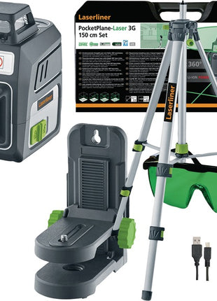 Laserliner cross line laser PocketPlane-Laser 3G ( 4000858097 ) ± 3.5 ° ± 0.3 mm/m