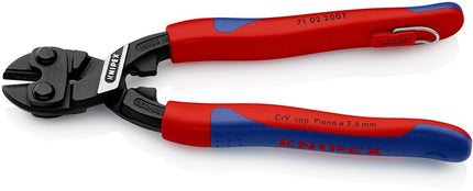 Knipex tagliabulloni compatto CoBolt ( 4000795400 ) lunghezza 200 mm manicotti multicomponente morbido 6 mm medio 5,2 mm duro 4 mm
