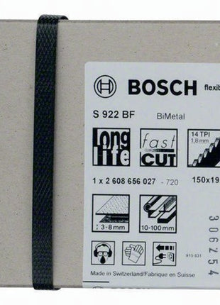 Lama alternativa Bosch S 922 BF ( 8000343778 ) lunghezza 150 mm larghezza 19 mm set, fresato