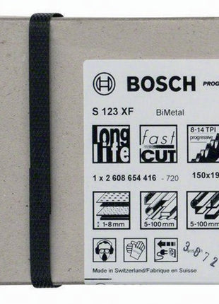 Bosch reciprocating saw blade S 123 XF ( 4000909024 ) length 150 mm width 19 mm set, milled