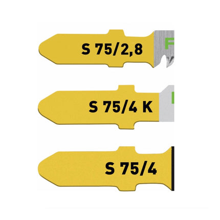 Festool Jeu de lame de scie sauteuse STS-Sort / 25 W pour bois (25 pièces) - 5x chacune lames WOOD Fine Cut, Wood Universal, Wood Straight Cut, Wood Curves, Wood Basic ( 204275 )