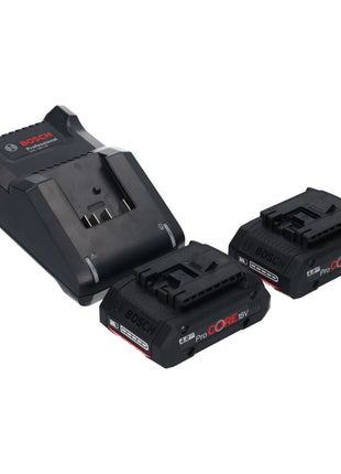 Bosch GWS 18V-10 Smerigliatrice angolare professionale a batteria 18 V 125 mm brushless + 2x batteria ProCORE 4,0 Ah + caricabatterie