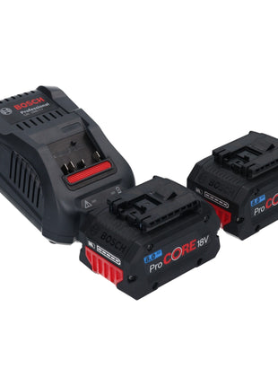 Bosch GWS 18V-10 Professional Meuleuse angulaire sans fil 18 V 125 mm Brushless + 2x batterie ProCORE 8,0 Ah + chargeur