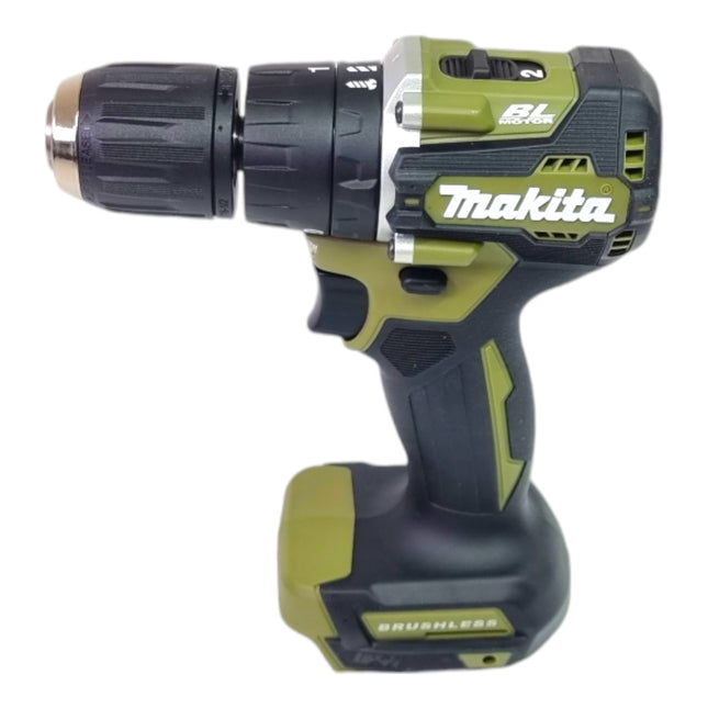Trapano a percussione a batteria Makita DHP 487 ZO 18 V 40 Nm Brushless Olive Outdoor Adventure Series Solo - senza batteria, senza caricabatterie