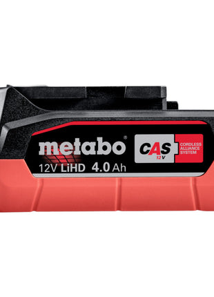 Set di batterie Metabo 4x batterie LiHD 12 V 4,0 Ah / 4000 mAh Li-Ion con indicatore del livello di carica ( 4x 625349000 )