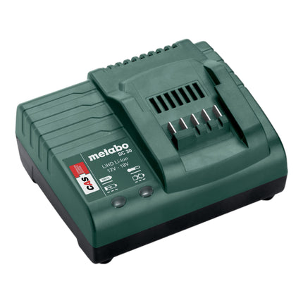 Metabo Set de base 12 V 4x bloc batterie Li-Power 2,0 Ah ( 4x 625406000 ) + chargeur SC 30 ( 316067840 )