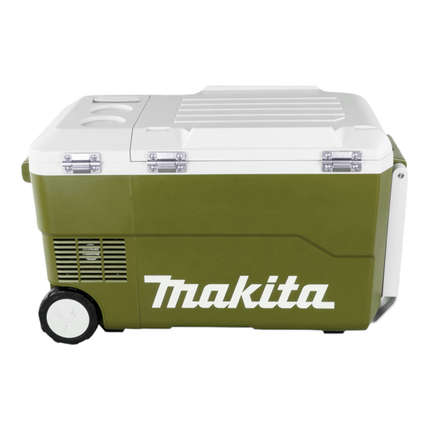 Makita DCW 180 SFO Boîte de refroidissement et de chaleur 36 V ( 2x 18 V ) 20 L Olive - Outdoor Adventures Edition + 1x batterie 3,0 Ah + chargeur