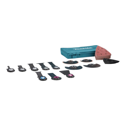 Makita DTM 52 T1JX2 Outil multifonctions sans fil 18 V Starlock Max Brushless + 1x batterie 5,0 Ah + chargeur + 43 pcs. d'accessoires + Makpac
