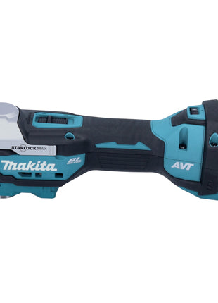 Utensile multifunzione a batteria Makita DTM 52 T1JX2 18 V Starlock Max Brushless + 1x batteria ricaricabile 5,0 Ah + caricabatterie + set di accessori da 43 pezzi + Makpac