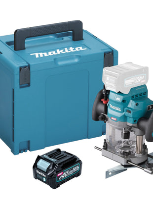 Makita RP 001 GD101 Akku Oberfraese 40 V max 12 mm Brushless 1x Akku 2 5 Ah Makpac ohne Ladegeraet 0 - toolbrothers