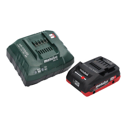 Metabo HG 18 LTX 500 Bloc batterie 18 V 300 / 500 C + 1x batterie LiHD 4,0 Ah + chargeur