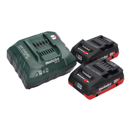 Pistola ad aria calda a batteria Metabo HG 18 LTX 500 18 V 300 / 500 °C + 2x batteria LiHD 4,0 Ah + caricatore