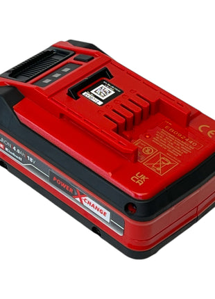 Zestaw startowy Einhell PXC 2x akumulator Power X-Change Plus 18 V 4.0 Ah ( 2x 4511553 ) + podwójna ładowarka Power X-Twincharger 3A ( 4512069 )