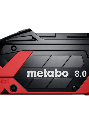 Set base Metabo 2x batteria LiHDX 18 V 8,0 Ah ( 2x 624975000 ) + caricatore ASC 290 ( 627370000 )