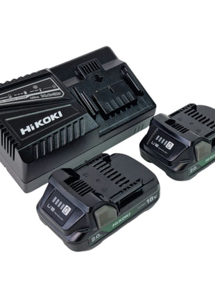HiKOKI DS18 DDWRZ trapano avvitatore a batteria 18 V 55 Nm brushless + 2x batteria ricaricabile 2,0 Ah + caricabatterie + custodia