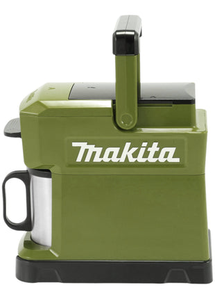 Makita DCM 501 SF2O Cafetière sans fil 12 V maxi / 18 V Olive + 2x batterie 3,0 Ah + chargeur