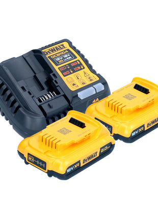 DeWalt DCN 692 D2 cordless strip nailer 18 V 50 - 90 mm brushless + 2x rechargeable battery 2.0 Ah + charger