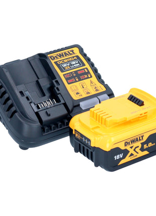 Akumulatorowa szlifierka kątowa DeWalt DCG 412 P1 18 V 125 mm + 1x akumulator 5,0 Ah + ładowarka