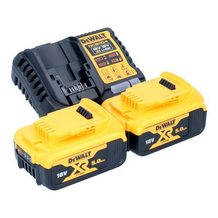 DeWalt DCG 412 P2T Meuleuse d'angle sans fil 18 V 125 mm + 2x batterie 5,0 Ah + chargeur + TSTAK