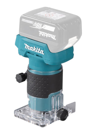 Makita DRT 52 M1J Affleureuse sans fil 18 V 6 mm Brushless + 1x batterie 4,0 Ah + Makpac - sans chargeur
