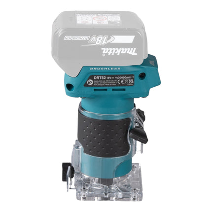 Makita DRT 52 SMJ Akku Kantenfräse 18 V 6 mm Brushless + 2x Akku 4,0 Ah + Ladegerät + Makpac