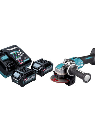 Makita GA 041 GD201 Akku Winkelschleifer 40 V max 125 mm X LOCK Brushless 2x Akku 2 5 Ah Ladegeraet 0 - toolbrothers