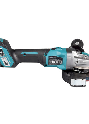 Makita GA 041 GT101 Cordless angle grinder 40 V max. 125 mm X-LOCK Brushless + 1x rechargeable battery 5.0 Ah + Makpac - without charger