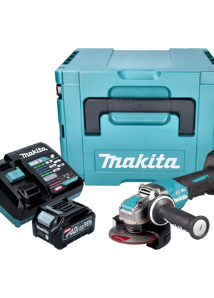 Makita GA 047 GD101 Akku Winkelschleifer 40 V max 125 mm X LOCK Brushless 1x Akku 2 5 Ah Ladegeraet Makpac 0 - toolbrothers
