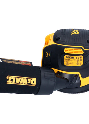 DeWalt DCW 210 E1 cordless random orbital sander 18 V 125 mm brushless + 1x Powerstack battery 1.7 Ah + charger
