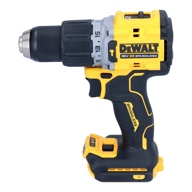 Trapano a percussione a batteria DeWalt DCD 805 E2 18 V 90 Nm senza spazzole + 2x batteria Powerstack 1,7 Ah + caricabatterie