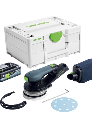 Festool ETSC 2 125 Basic Akku Exzenterschleifer 18 V 125 mm Brushless 1x Akku 4 0 Ah Systainer ohne Ladegeraet 0 - toolbrothers