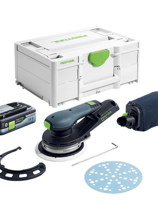 Festool ETSC 2 150 Basic Akku Exzenterschleifer 18 V 150 mm Brushless 1x Akku 4 0 Ah Systainer ohne Ladegeraet 0 - toolbrothers