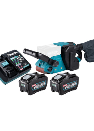 Makita BS 001 GT201 Akku Bandschleifer 40 V max 76 x 533 mm Brushless 2x Akku 5 0 Ah Ladegeraet 0 - toolbrothers