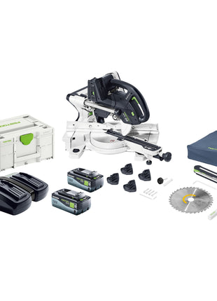 Festool KAPEX KSC 60 EB Basic Akku Kapp Zugsaege 18 V 36 V 216 mm Brushless 2x Akku 8 0 Ah Ladegeraet Systainer 0 - toolbrothers