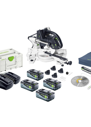 Festool KAPEX KSC 60 EB Basic Akku Kapp Zugsaege 18 V 36 V 216 mm Brushless 4x Akku 8 0 Ah Ladegeraet Systainer 0 - toolbrothers
