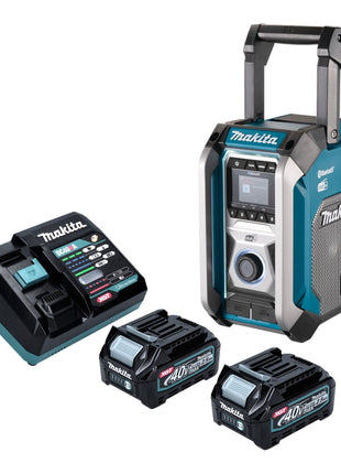 Makita MR 007 GD201 Akku Baustellenradio 12 40 V max Bluetooth DAB USB 2x Akku 2 5 Ah Ladegeraet 0 - toolbrothers