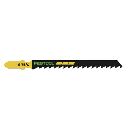 Festool S 75/4/25 WOOD Basic Lame de scie sauteuse 25 pièces. ( 204306 ), Acier HCS
