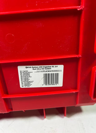 Qbrick System ONE Organizer XL 2 0 RED ULTRA HD Custom Beschaedigt 4 - toolbrothers